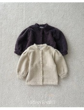 アーバンラビット / URBAN RABBIT / パフロングカーディガン / 韓国子供服 / ジュニア / 26winter〖取寄〗*JS~JM*