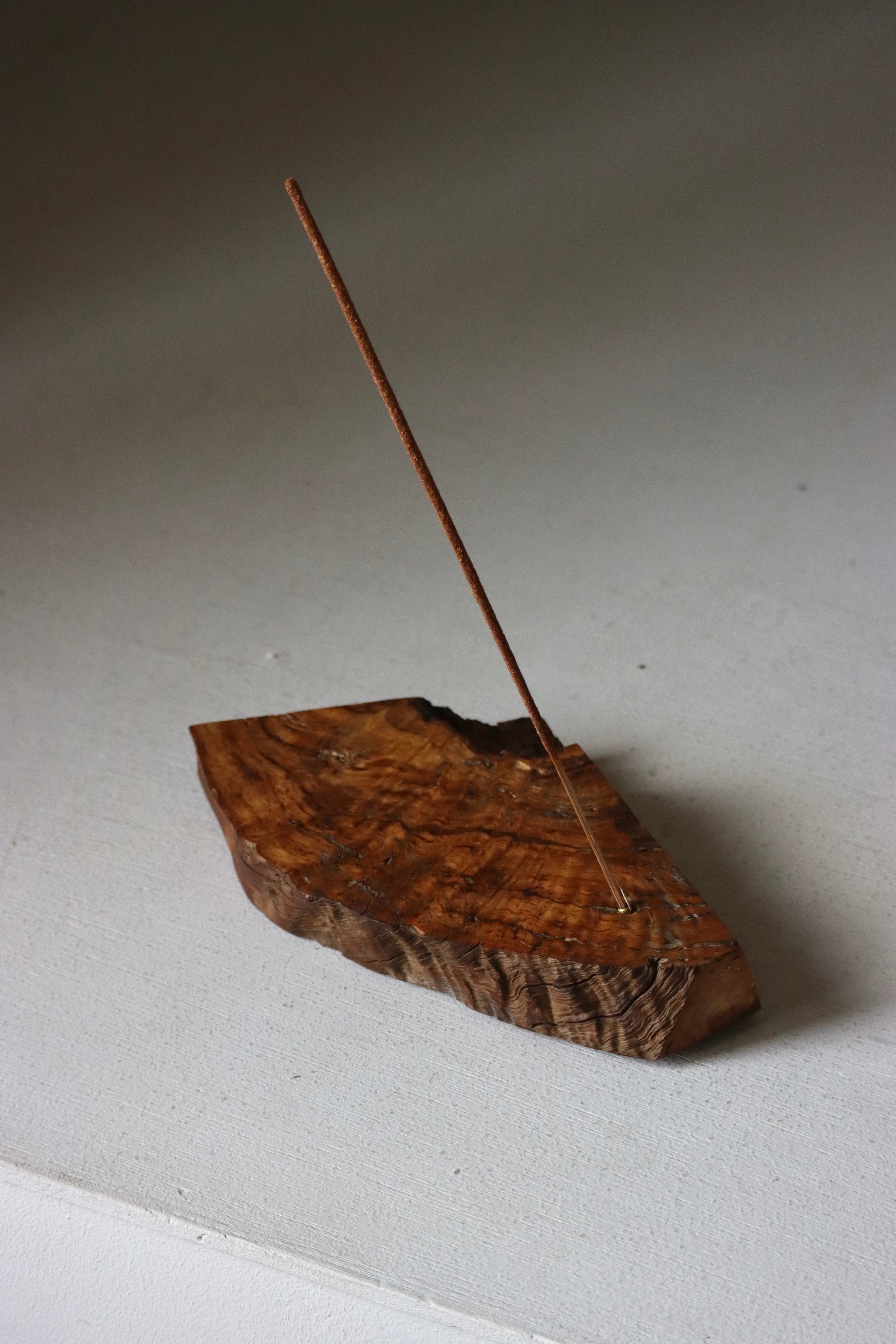 一枚板お香立て 椎 #143