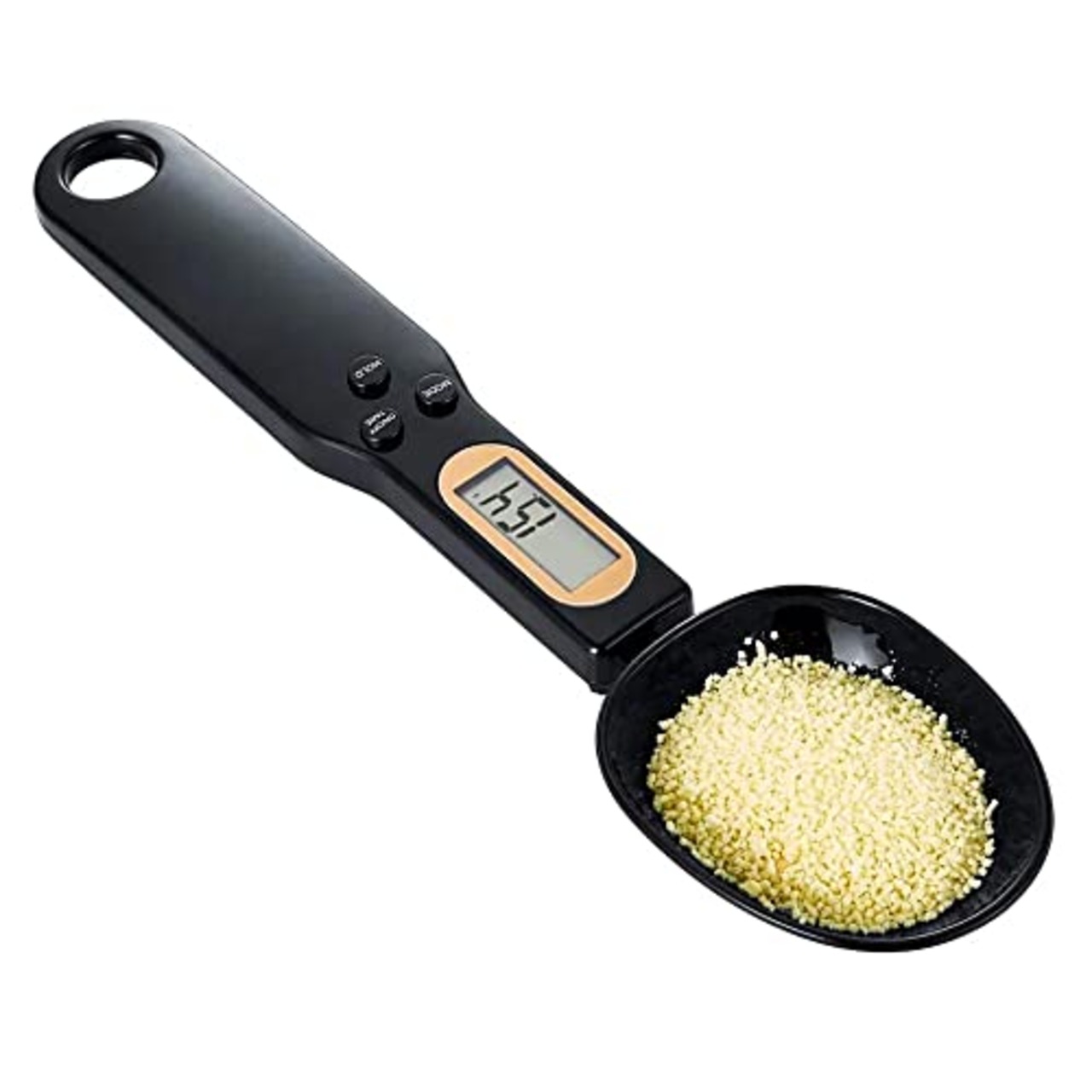 計量スプーン 測り スプーンスケール デジタルスプーン 料理スプーン 台所用 軽量測定 吊り下げ可能 (ブラック)