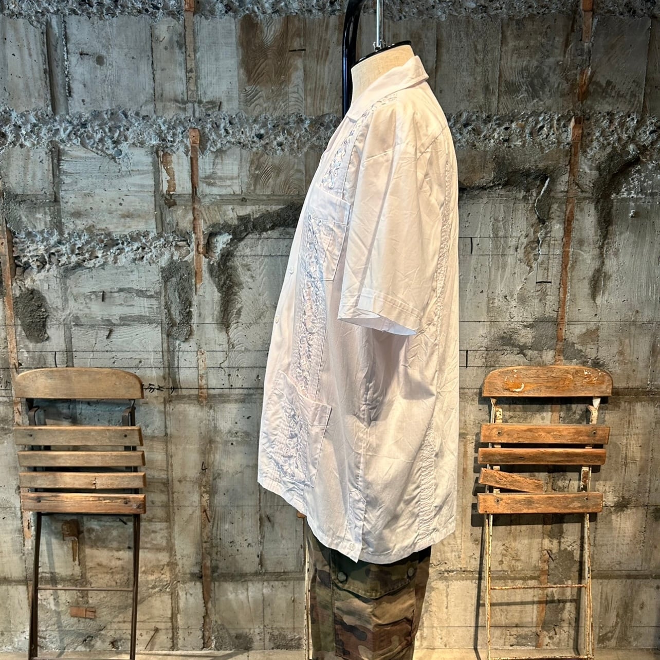 USED ITEM】キューバシャツ (yucateca GUYABERA / WHITE/SIZE:L