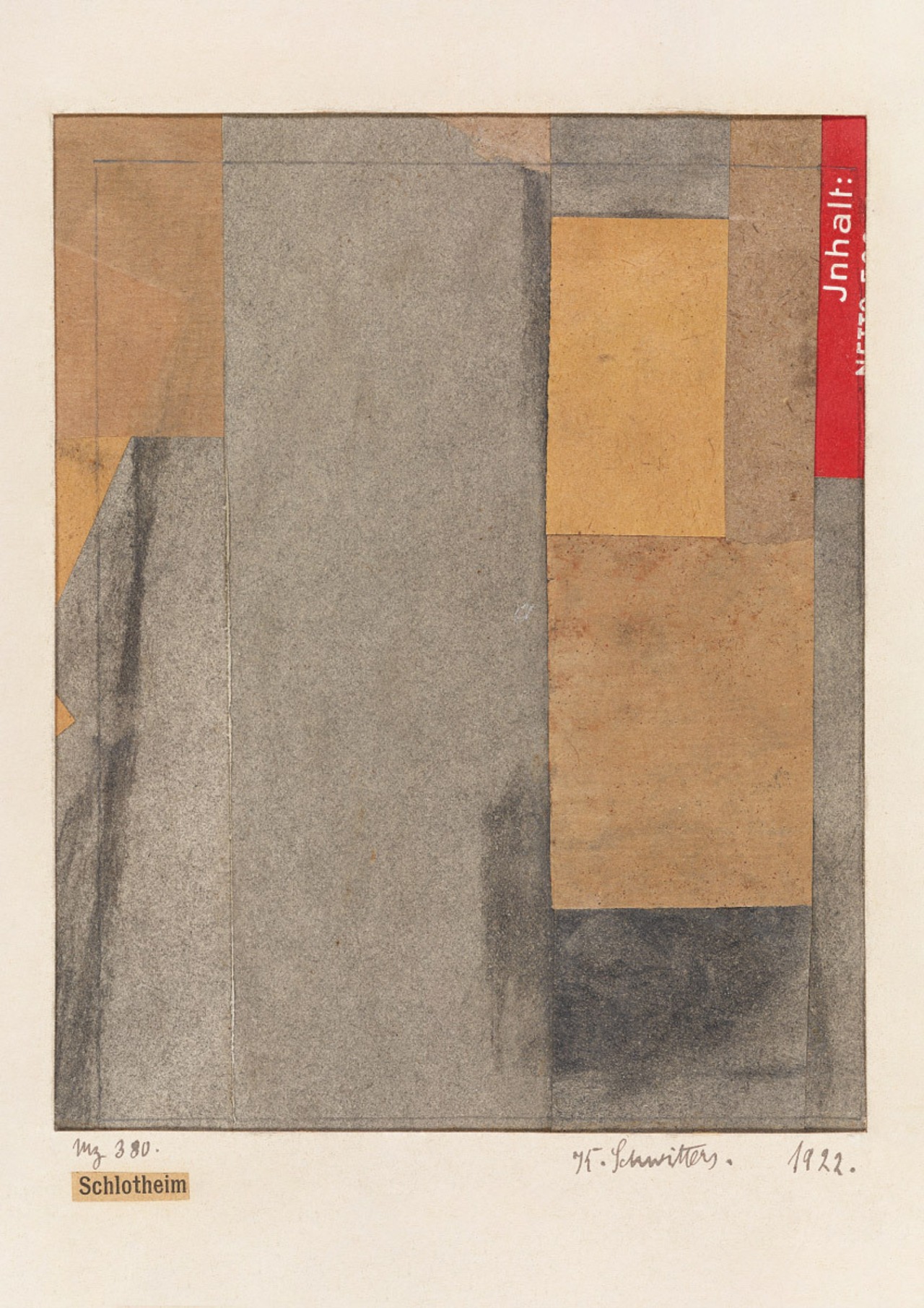 クルト・シュヴィッタース Mz 380. Schlotheim コラージュ アートポスター メルツ絵画 ダダイズム メルツバウ 名画 絵画 ポスター アートパネル 特大 AP216 - 5