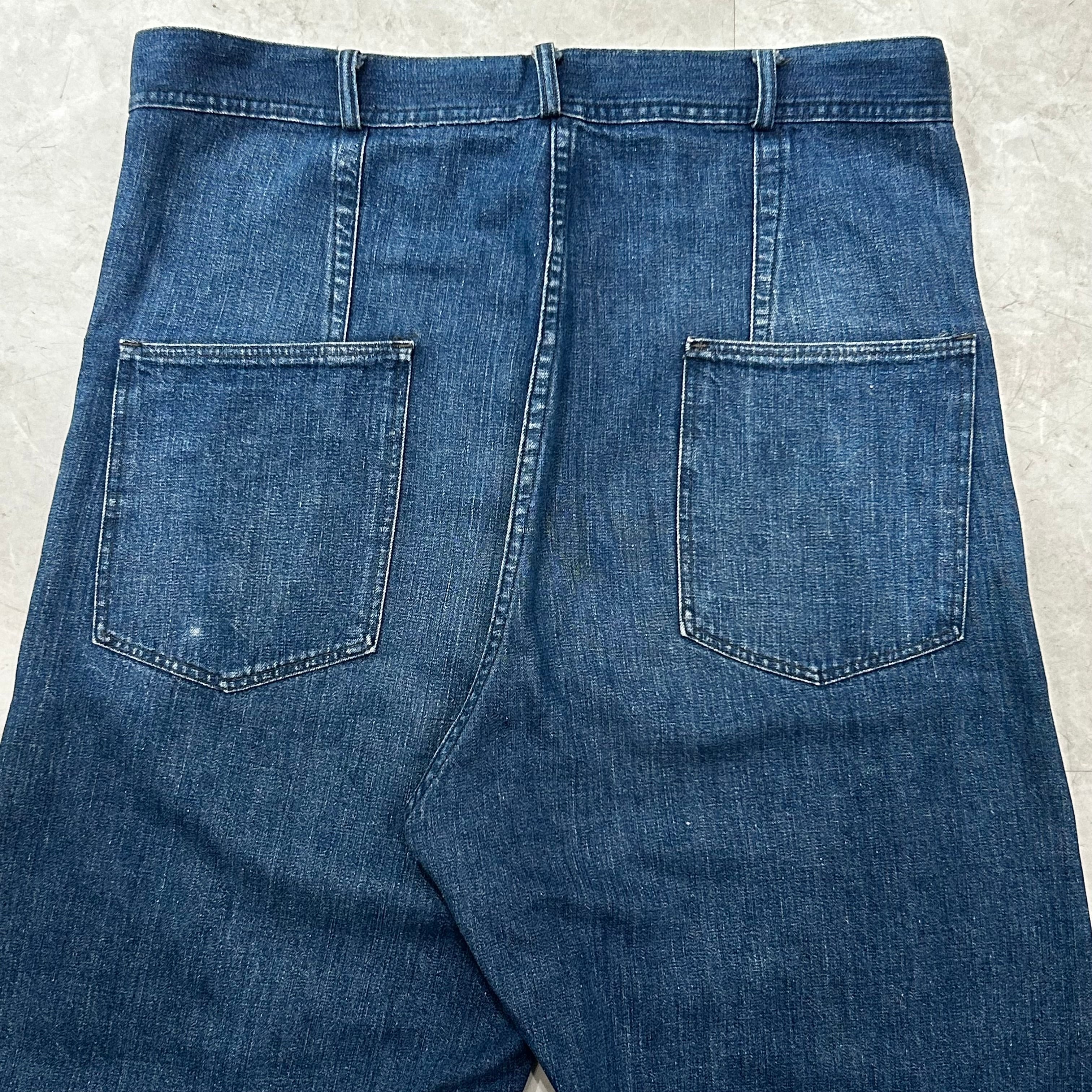 40s US NAVY Denim Trousers 40年代 米海軍 巻きパンツ デニム デニムトラウザース | ヴィンテージカイトリオレゴン  powered by BASE