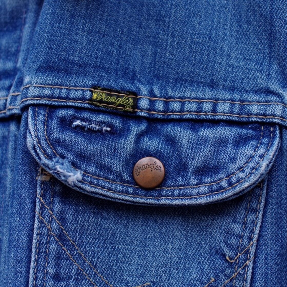 1970s WRANGLER 124 MJ Denim Jacket Size 44 / 24 ヴィンテージ 