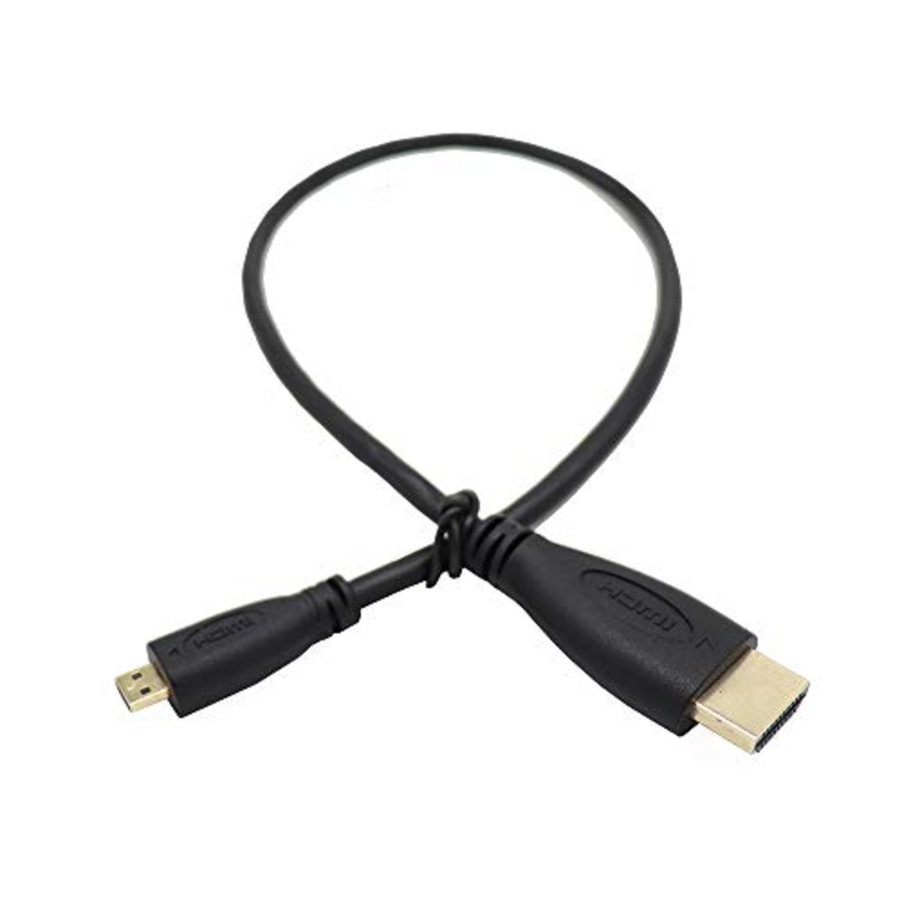 ViViSunハイスピード HDMI(オス)to micro HDMI(オス)変換ケーブル HDMIタイプAオス-micro HDMIタイプＤ(micro)オス 金メッキコネクタ搭載 高速データ伝送 (0.5m)