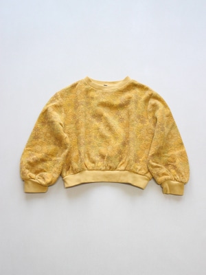 LONGLIVETHEQUEEN　terry sweater yellow flower