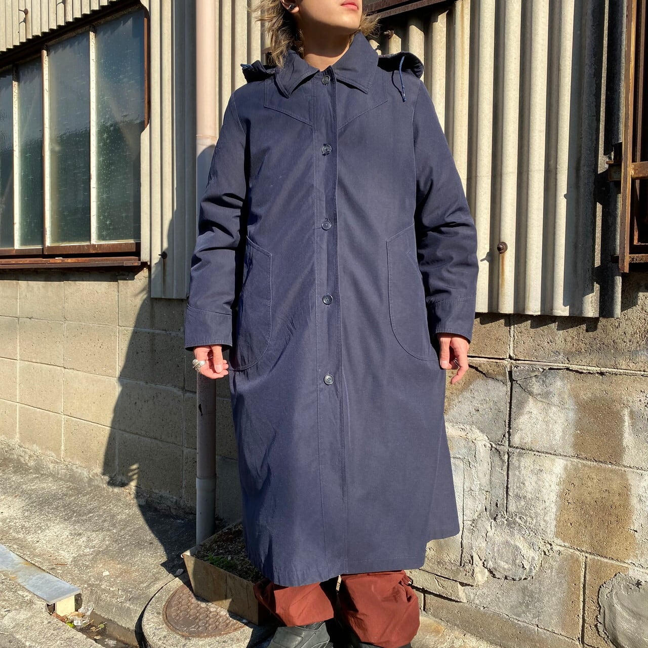 80 90年代 Eddie Bauer エディーバウアー フード付き ダウンライナー ステンカラーコート バルマカーンコート レディースl相当 メンズm相当 古着 チェックライナー フード着脱型 80s 90s ビンテージ ヴィンテージ ネイビー 紺色 コート Sa24 Cave 古着屋 80 90年代 Eddie Bauer エディーバウアー フード付き ダウンライナー ステンカラーコート バルマカーンコート レディースl相当 メンズm相当 古着 チェックライナー フード着脱型 80s 90s ビンテージ ヴィンテージ ネイビー 紺色 コート Sa24 Cave 古着屋