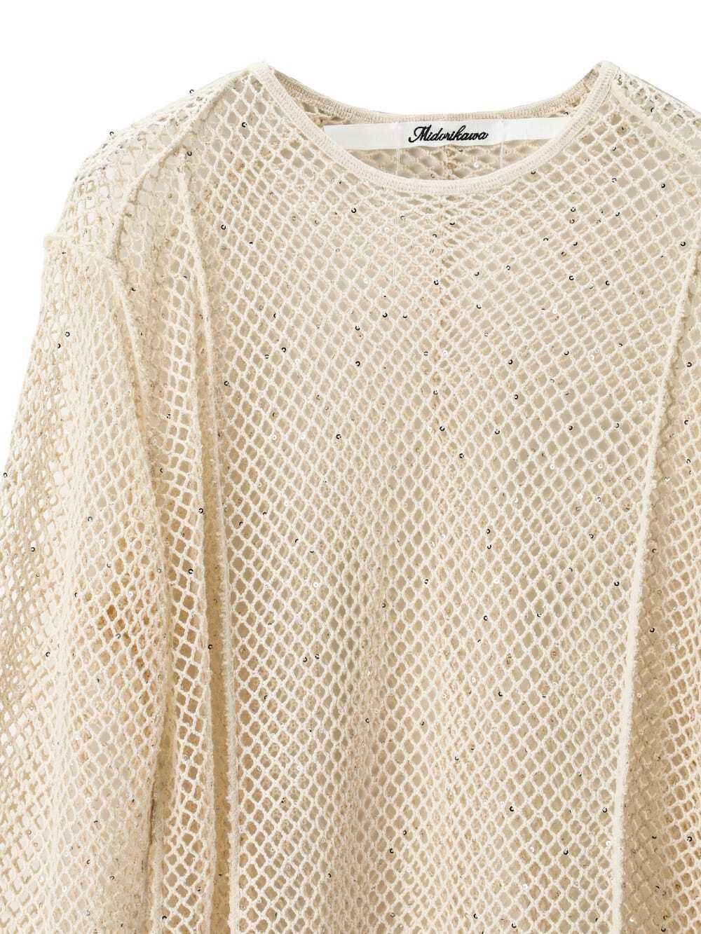 24SS】Midorikawa SEQUIN MESH L/S
