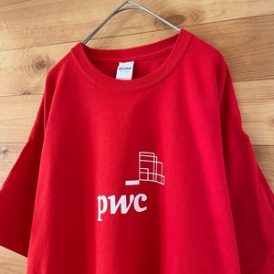 【GILDAN】企業系 pwc 会計事務所 企業ロゴ Tシャツ XL ビッグサイズ US古着 アメリカ古着