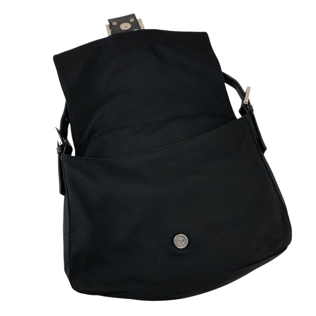 FENDI フェンディ ショルダーバッグ ブラック FFロゴ ジャージ セミショルダー vintage ヴィンテージ オールド vvvemn