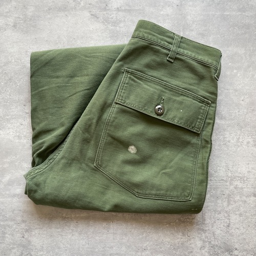 70s US Army OG107 ベイカーパンツ 32×29