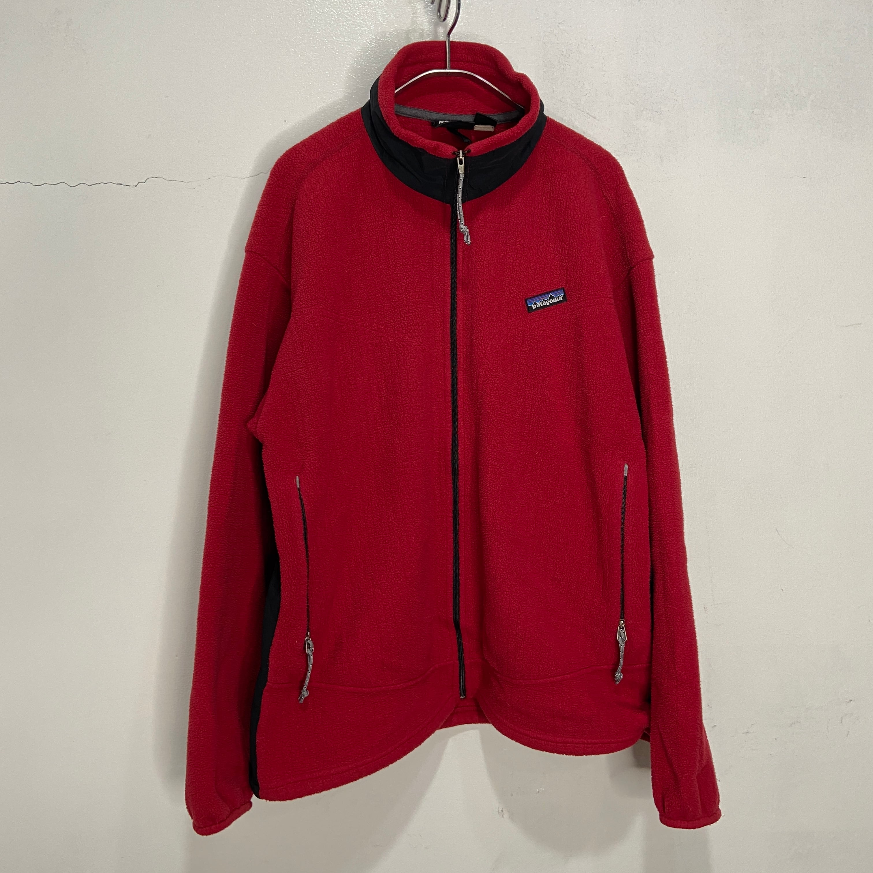 90s USA製 patagonia レギュレーター フリースジャケット 赤 L 90s USA製 patagonia レギュレーター フリースジャケット 赤 L