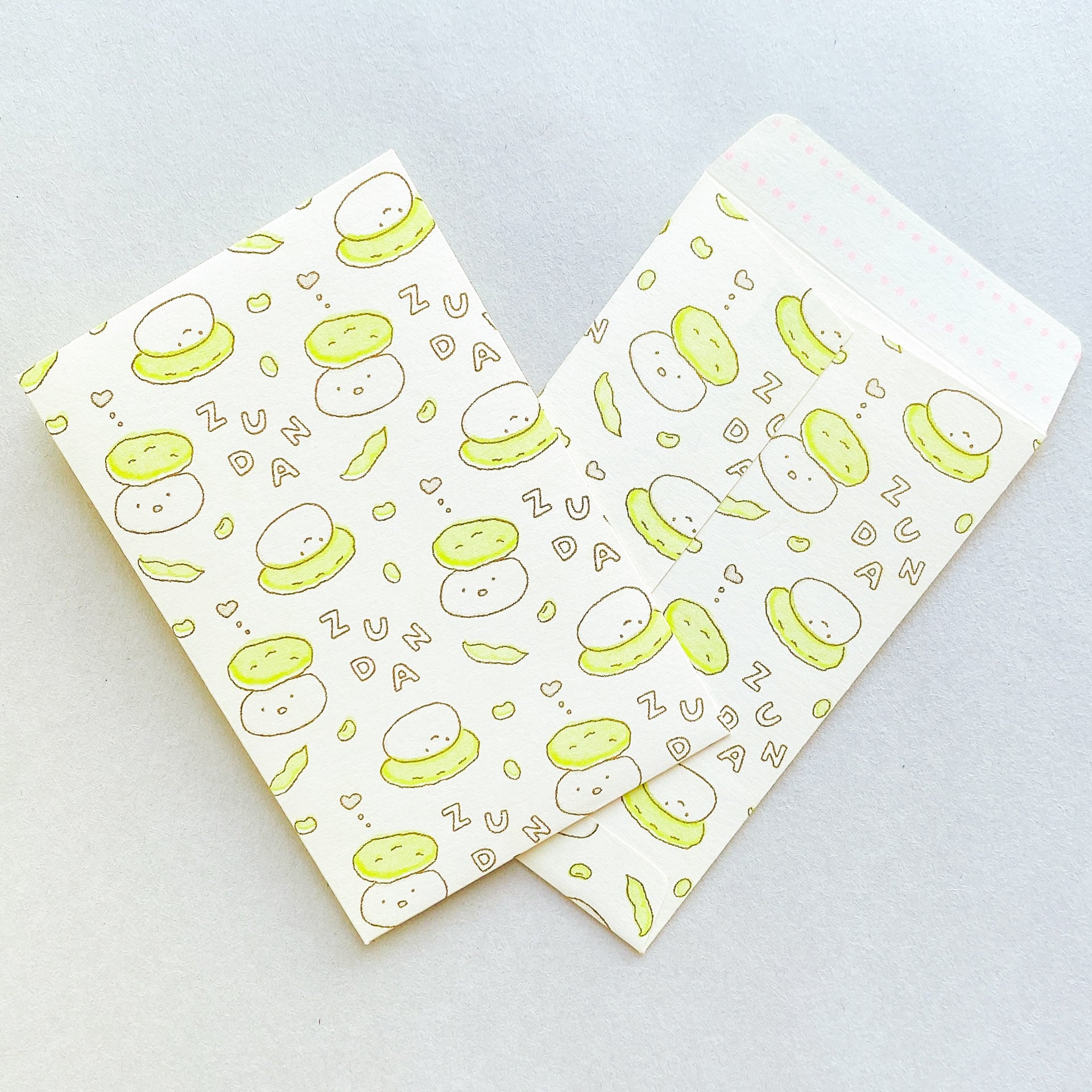 ずんだもちのポチ袋 | 豆乳くんのお店