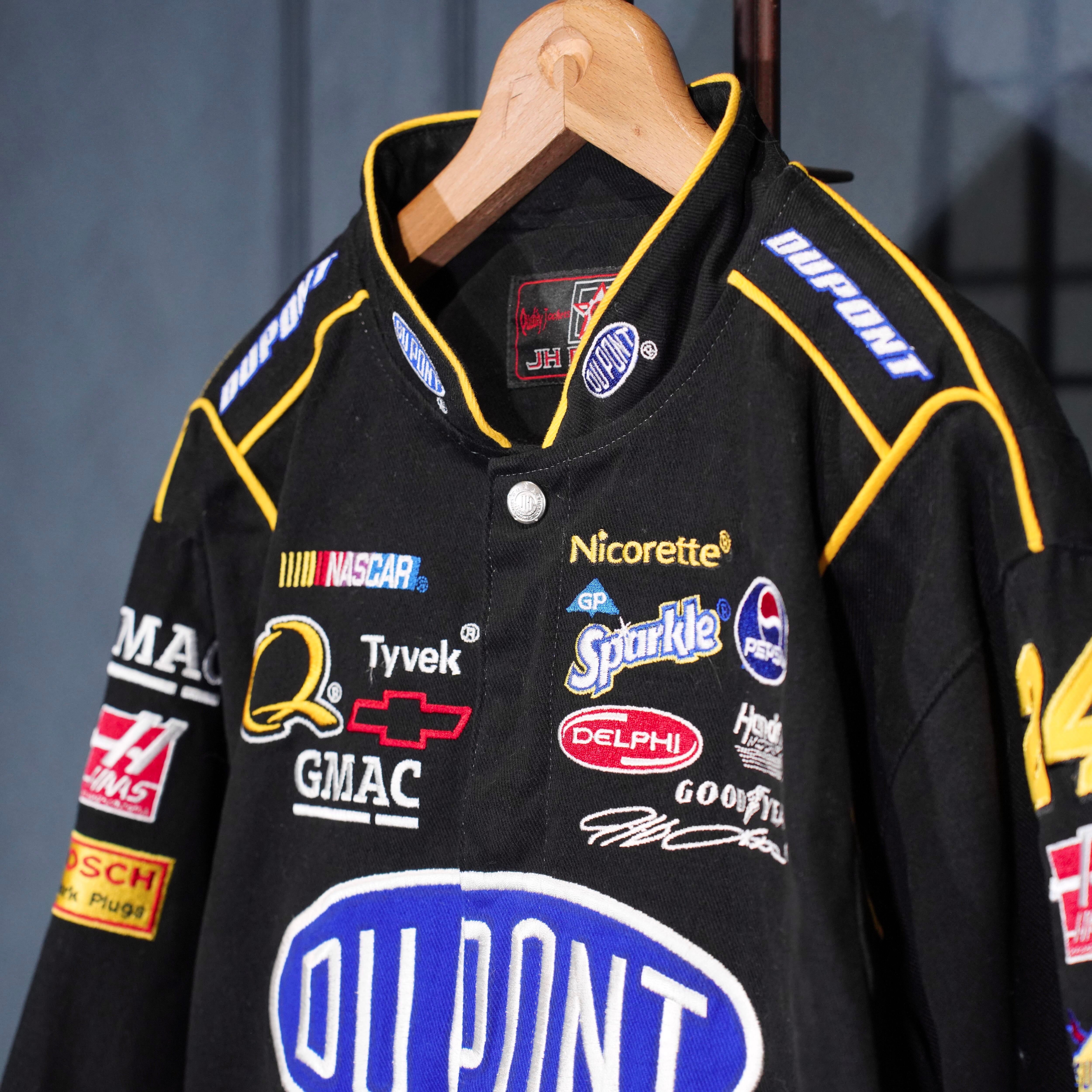 USA VINTAGE JH DESIGN JEFF HAMILTON EMBROIDERY DESIGN RACING