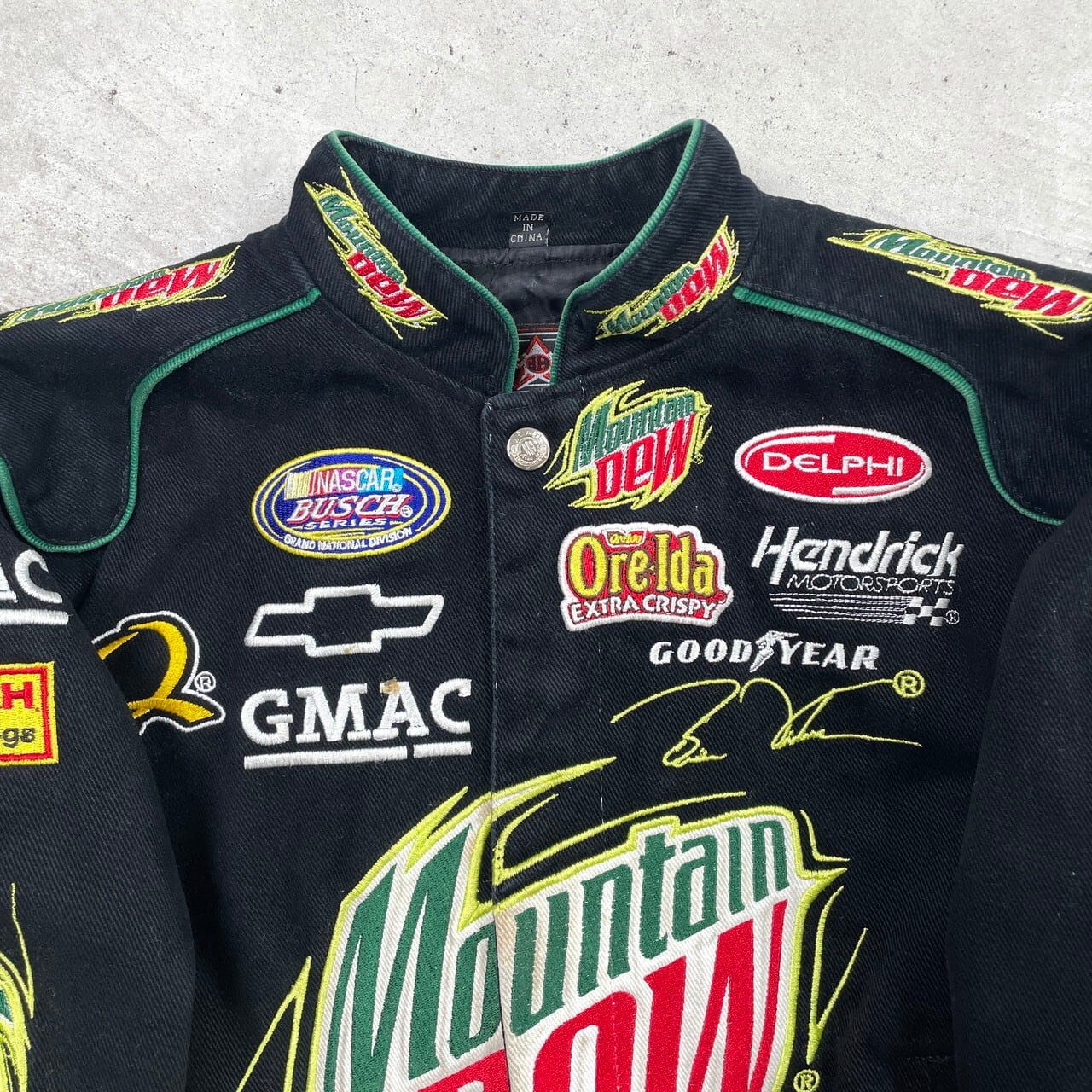 kids】JH DESIGN Mountain Dew ジェフハミルトン 刺繍 レーシング 