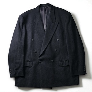 "YVESSANTLAURENT" vintage double breasted wool tailored jacket"