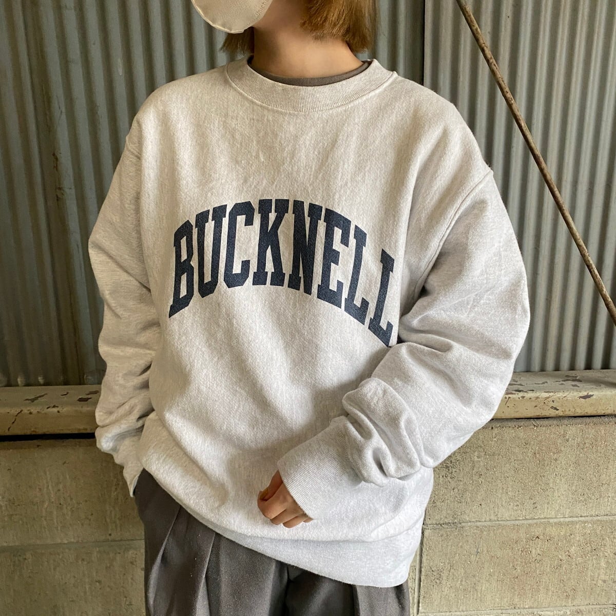 XXL Champion BUCKNELL ダブルフェイス スウェット グレー