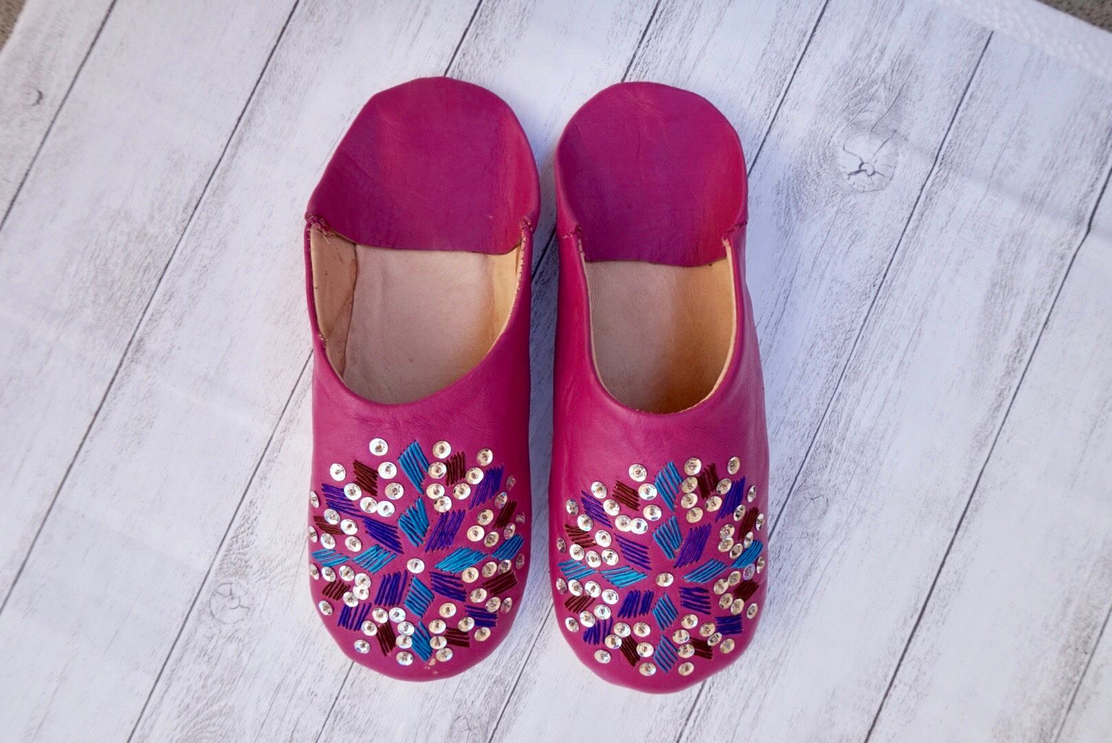 モロッコキラキラタトリーズバブーシュ