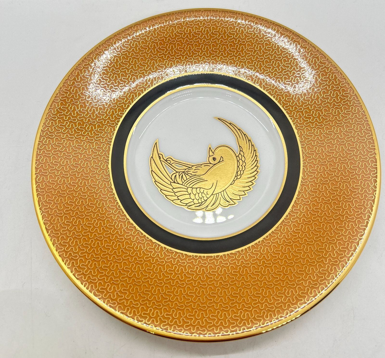 ノリタケ】 オマージュコレクション カプチーノカップ＆ソーサー 橙絵