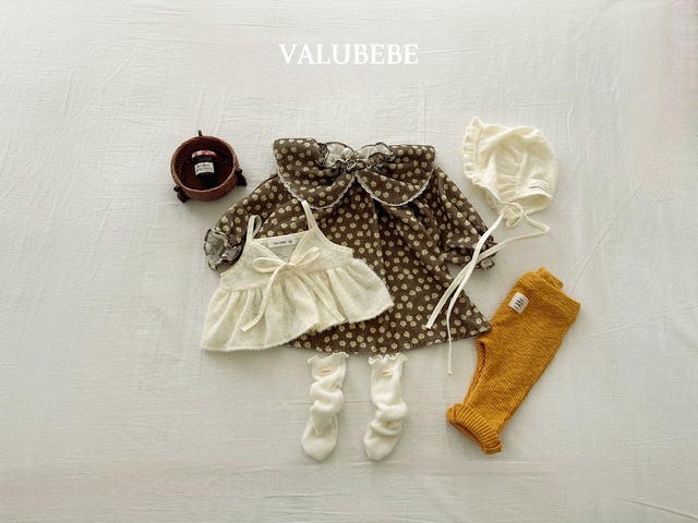 【予約/特典】valu bebe / Color flower golden dress
