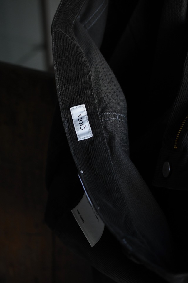 CIOTA / Baggy 5 Pocket Corduroy Pants (Charcoal)
