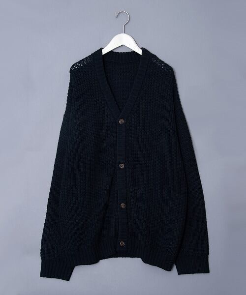 Revo. Ridge knitting 5g cardigan (BLK) TH-3356 (DEPROID sponsored brands)