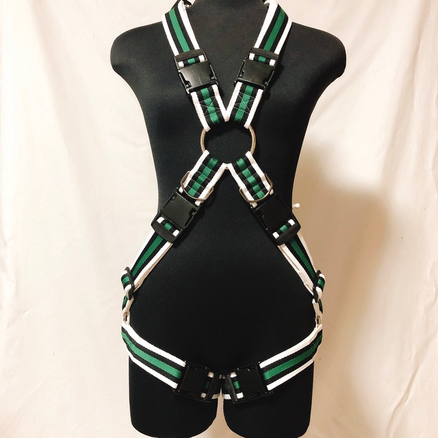 フルハーネス X型 白緑黒