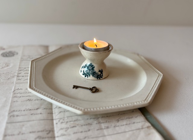 【B】フランスアンティーク　コクティエ　エッグカップ　エッグスタンド