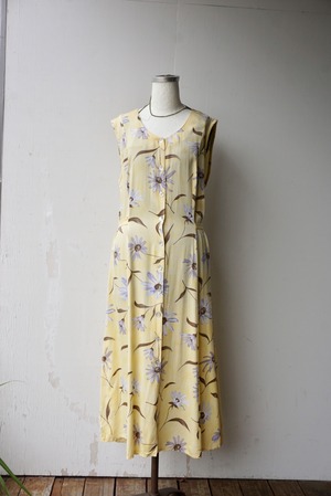 【monoya】 daisy sleeveless  one-piece