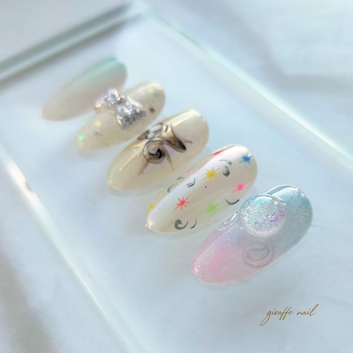 カチューシャネイル チューリップネイル ガーリーネイル 98 ネイル