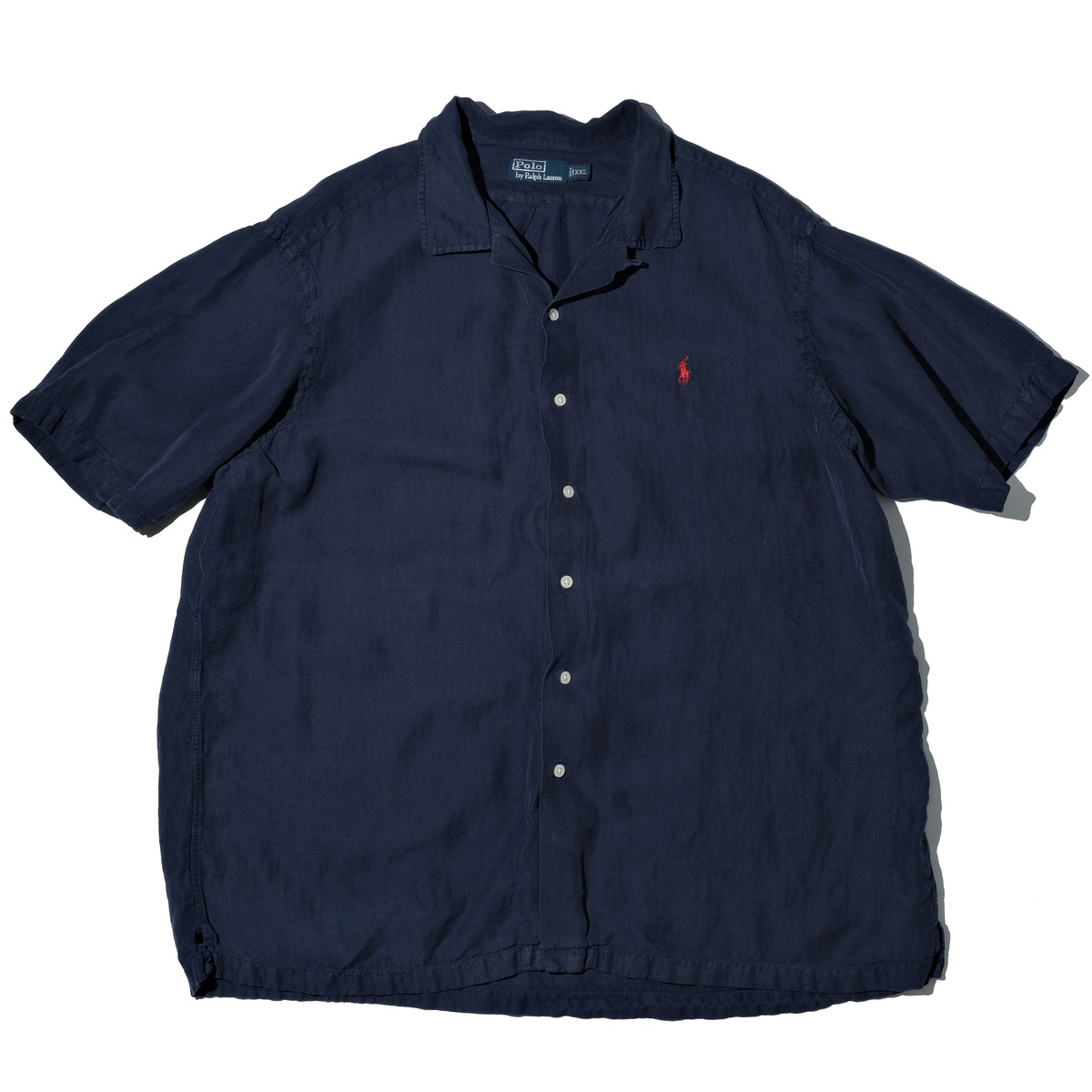 Polo by Ralph Lauren silk/linen loop collar shirt[XXL] | goodbuy