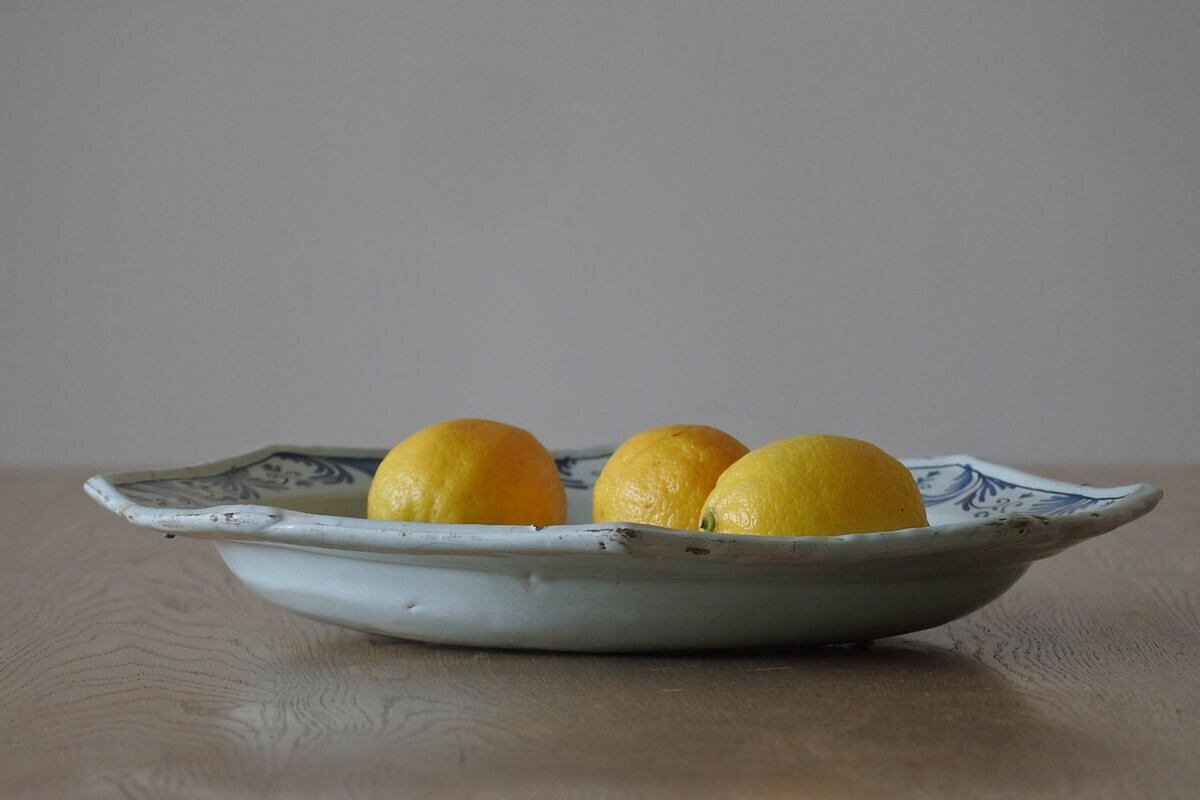 18th C. French Faience Octagonal Platter