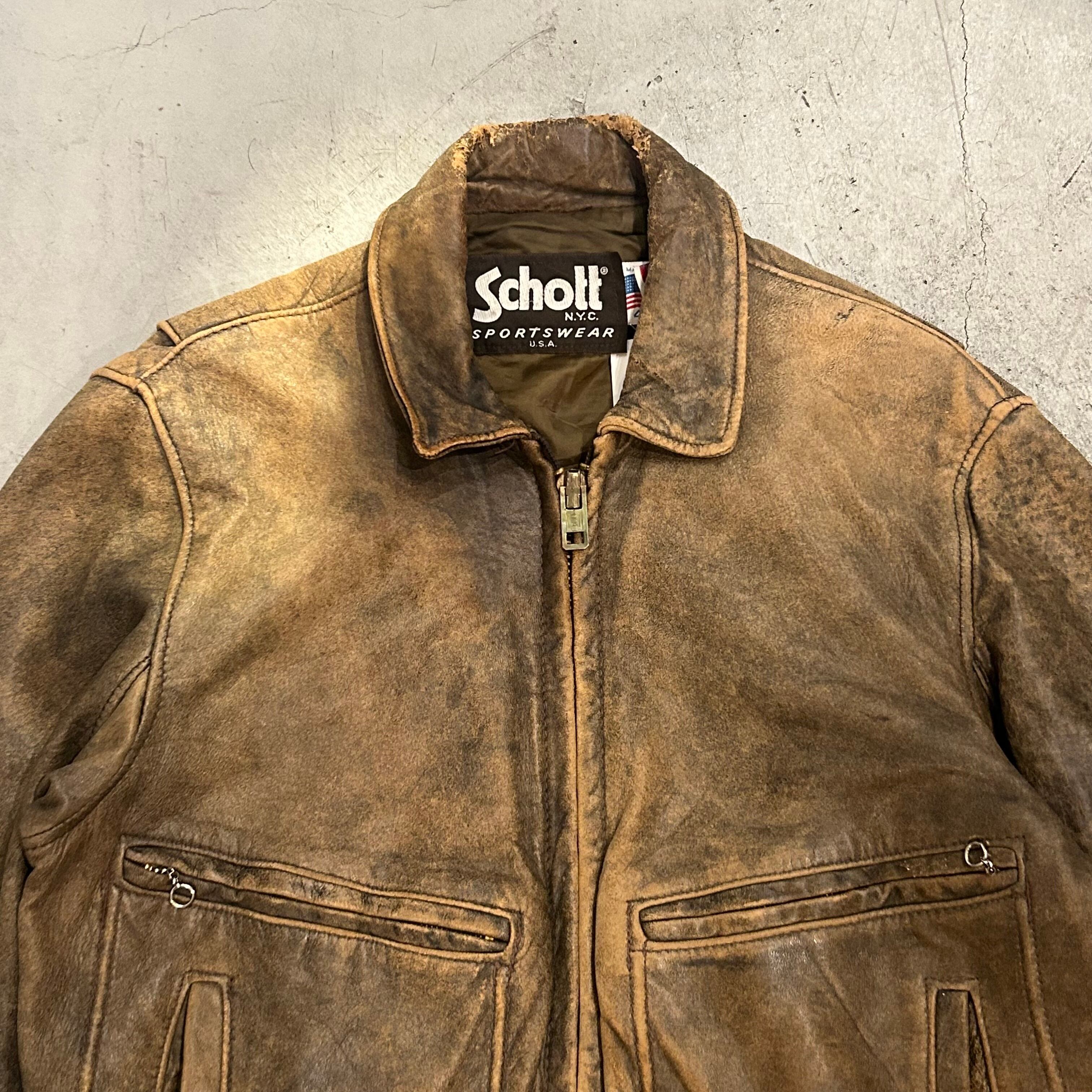 1980s Schott “A-2 flight type” leather jacket【高円寺店】 | What'z up