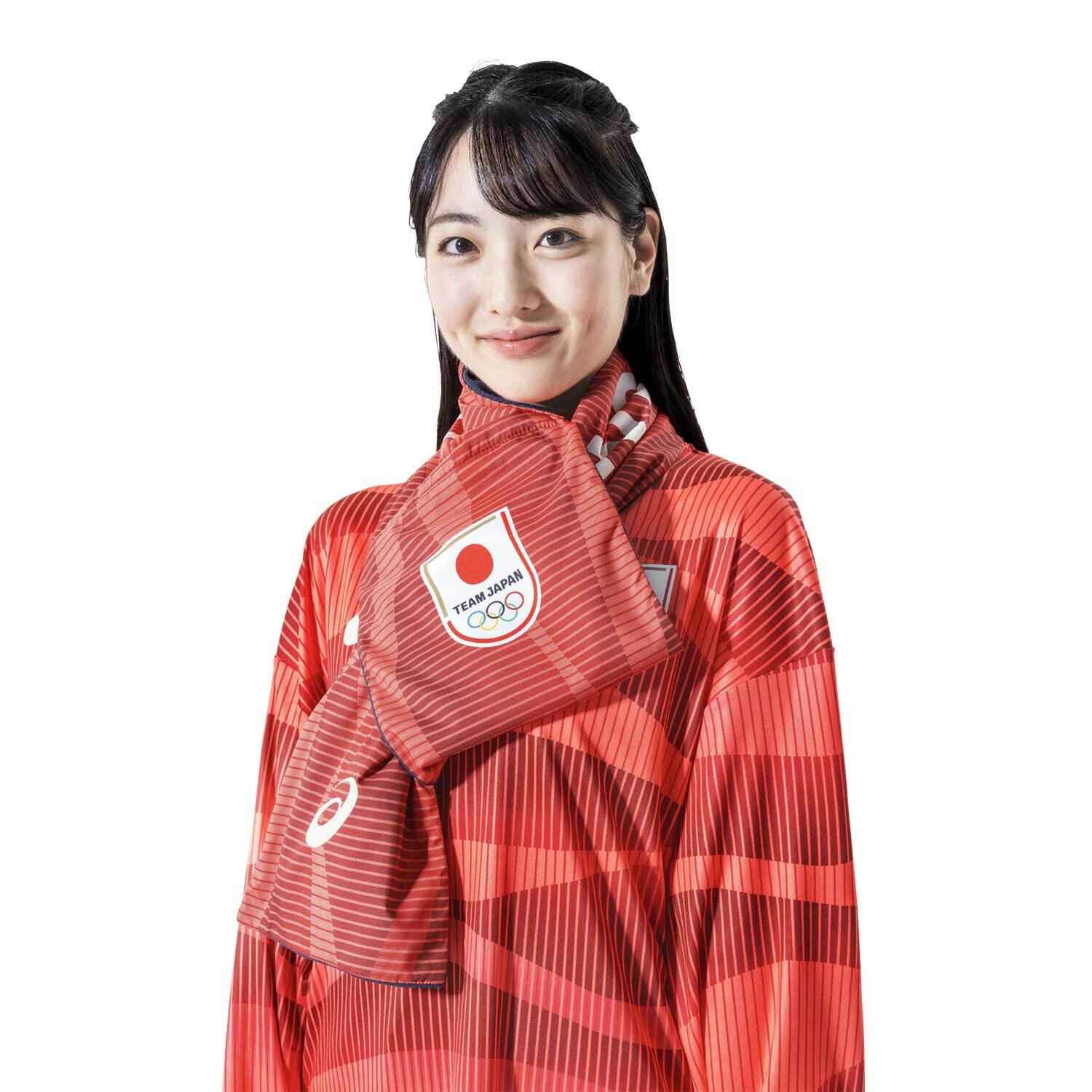 まろやか㌠ 出品 TEAM JAPAN ミラノ・コルティナ 2026 応援フリースマフラー | チーム
