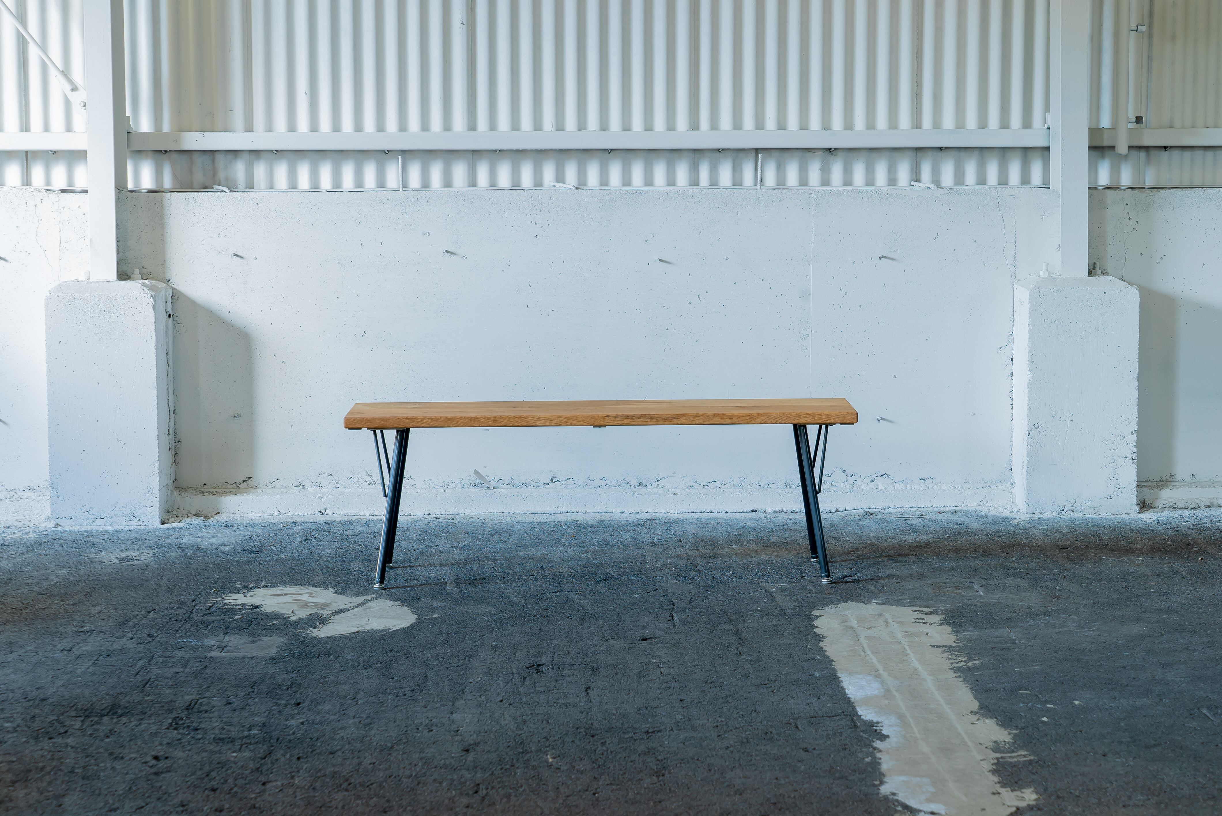 SK BENCH W1200mm/ベンチ/オーク材/送料無料(北海道・沖縄・離島除く