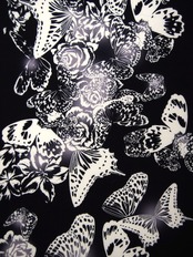 【受注商品】RumiRockセオαゆかた「群蝶」　[A764]