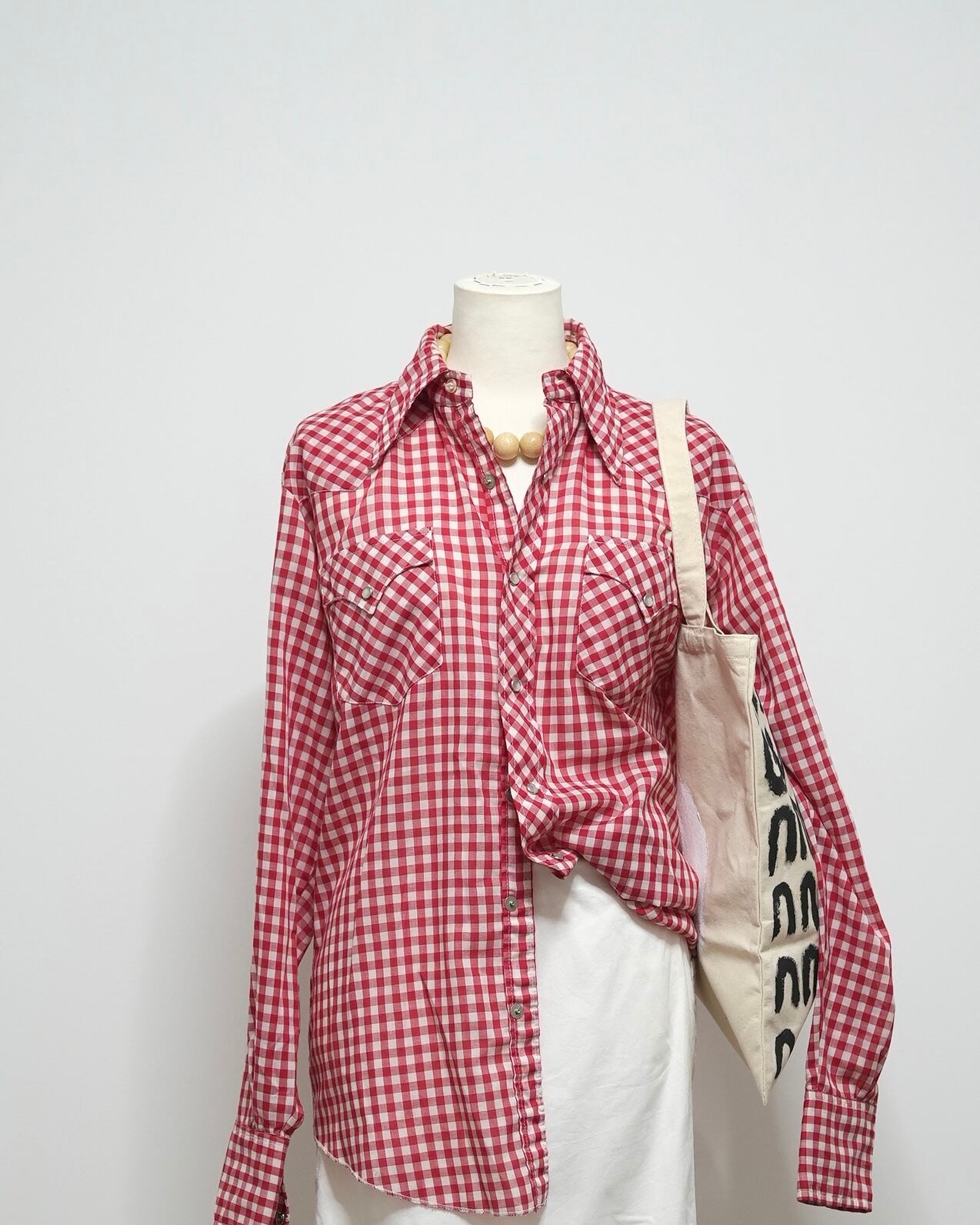 70s CHECK SHIRT