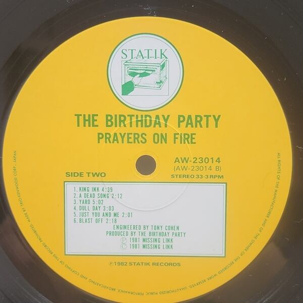 The Birthday Party / Prayers On Fire [AW-23014] - 画像4