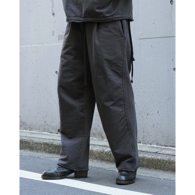 [The Viridi-anne] (ザヴィリディアン) VI-3983-04 SWEAT WIDE PANTS (DARK GREY)