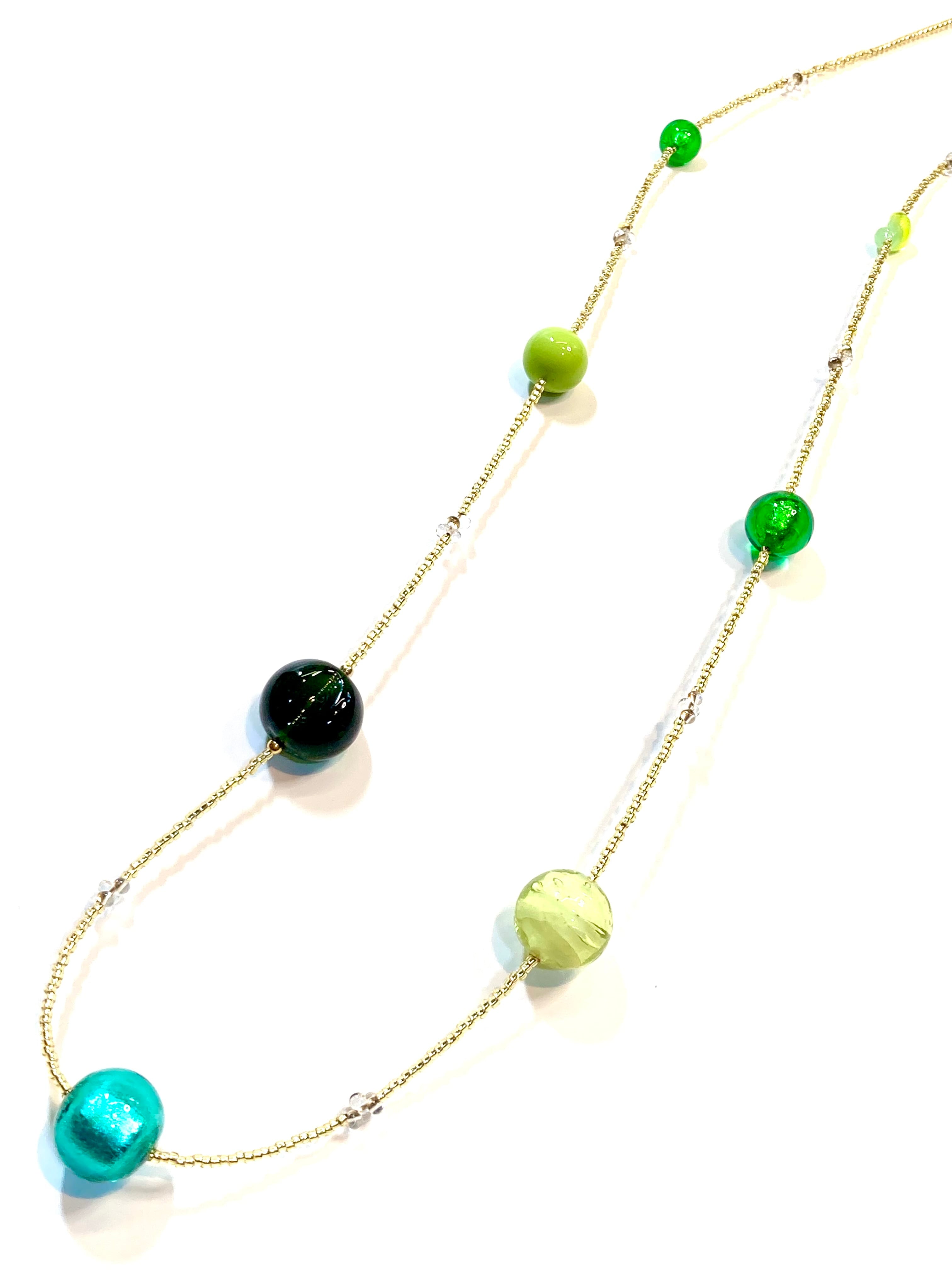 【ネックレス】Perle in Viaggio (ペルレ・イン・ヴィアッジョ)静けさの緑