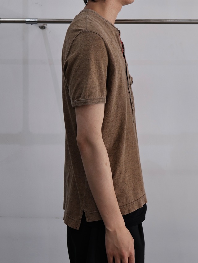 【Dolce&Gabbana】fade henley neck top