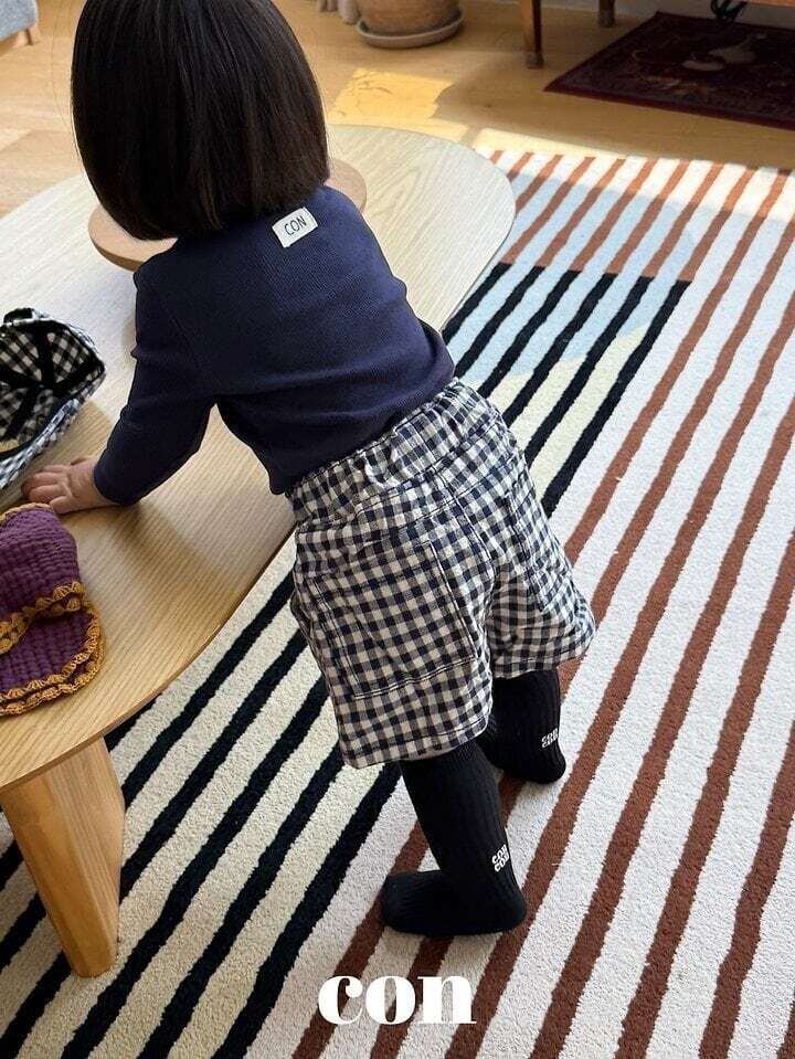 【予約】con. Con check pants