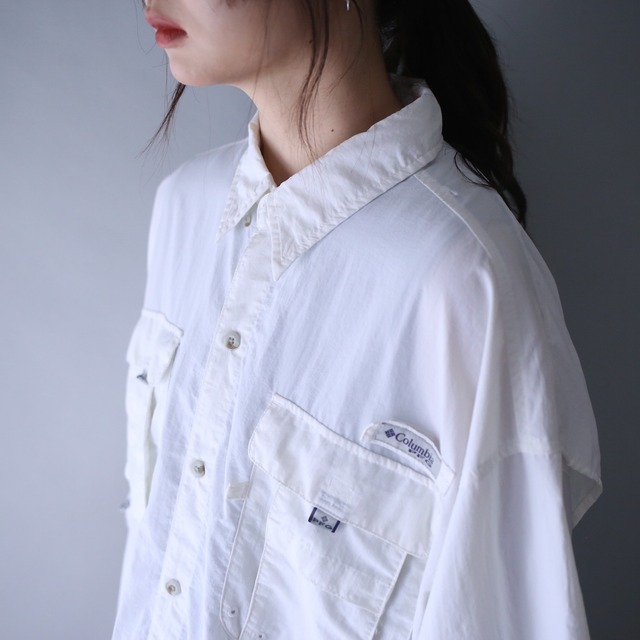 "Columbia" PFG over silhouette h/s shirt