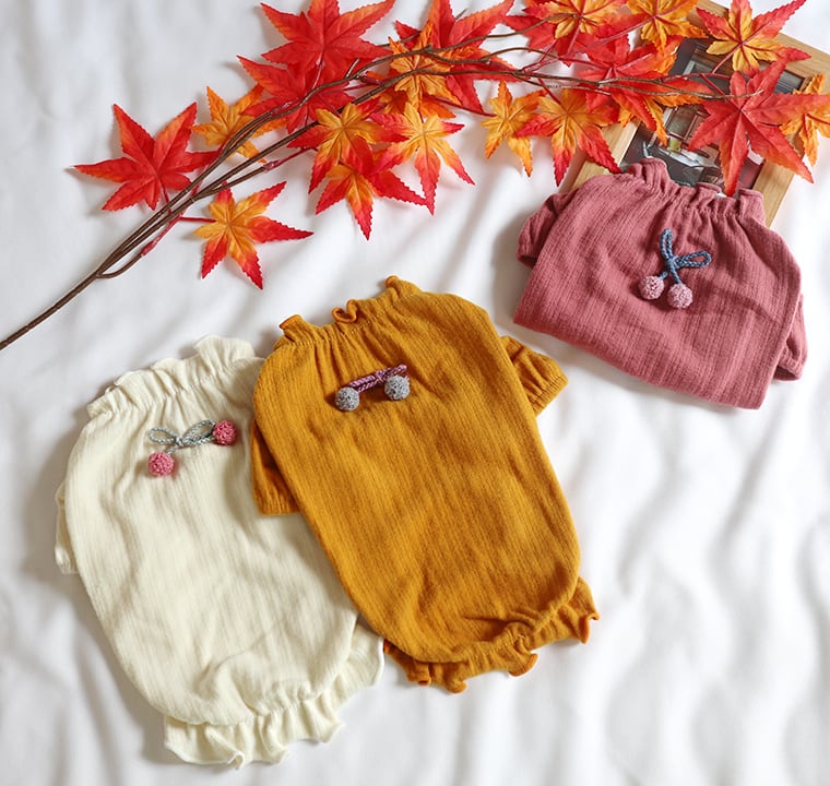 わたあめフリルトップス 3color XS ~ XL / 犬の服 犬服 ペット洋服 ドッグウェア ペット用品 小型犬 中型犬 top55