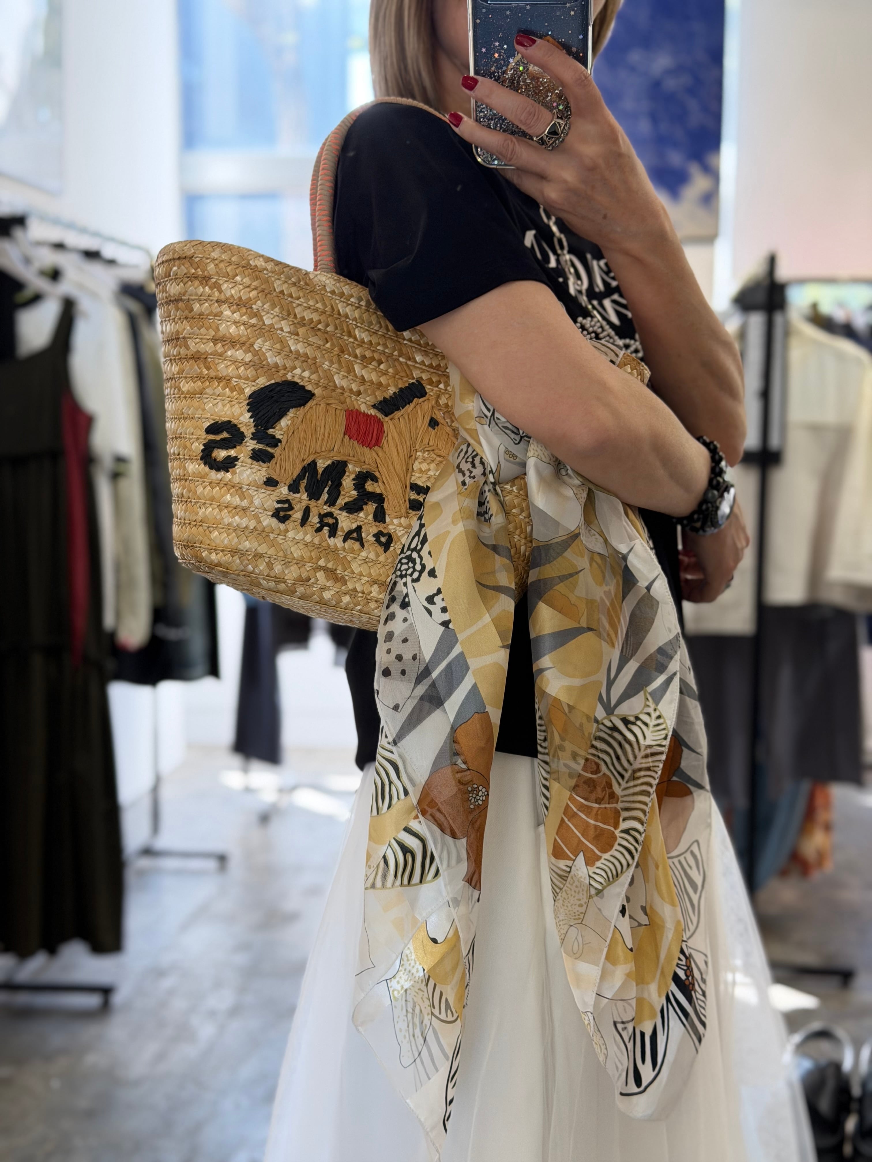 予約販売【 MICALLE MICALLE 】SMALL BASKET BAG (MAB101GEB) 5月上旬