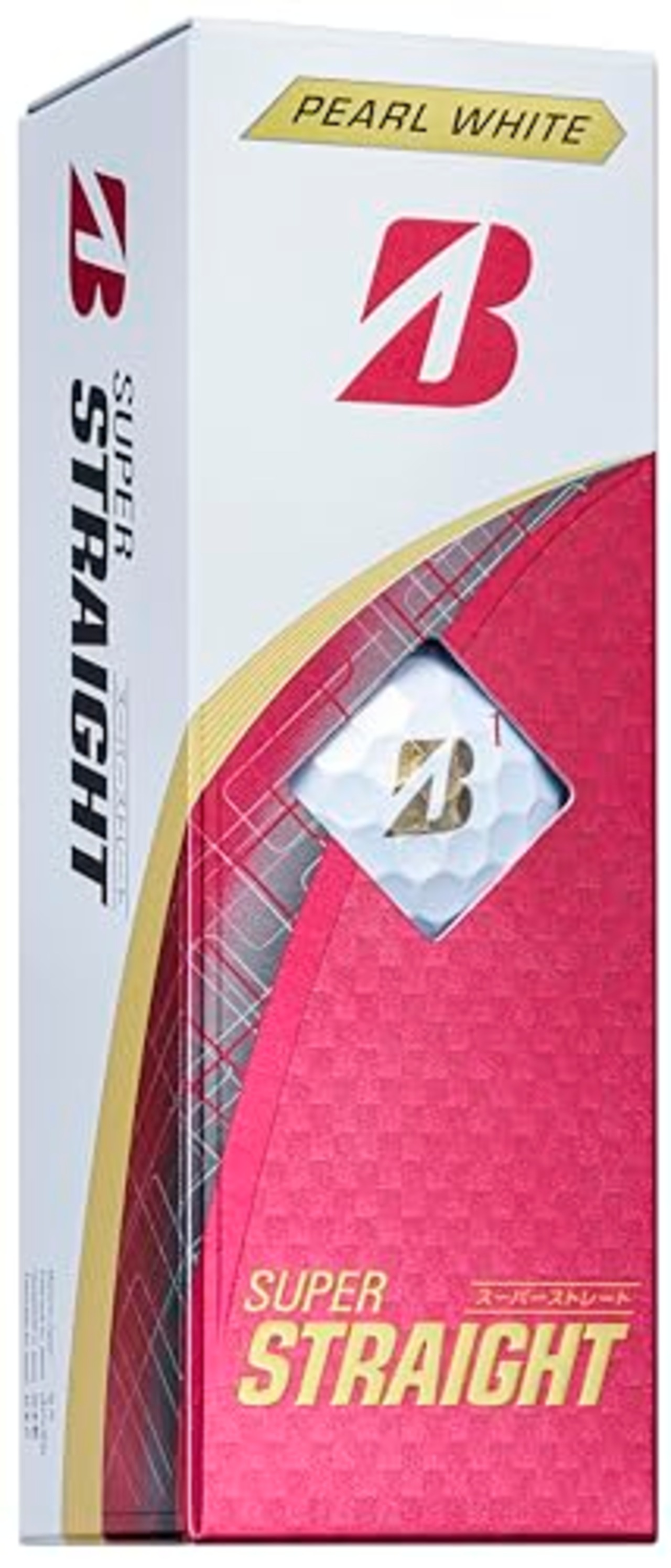 BRIDGESTONE(ブリヂストン)ゴルフボール SUPER STRAIGHT 2025年モデル 12球入 パールホワイト T5GX
