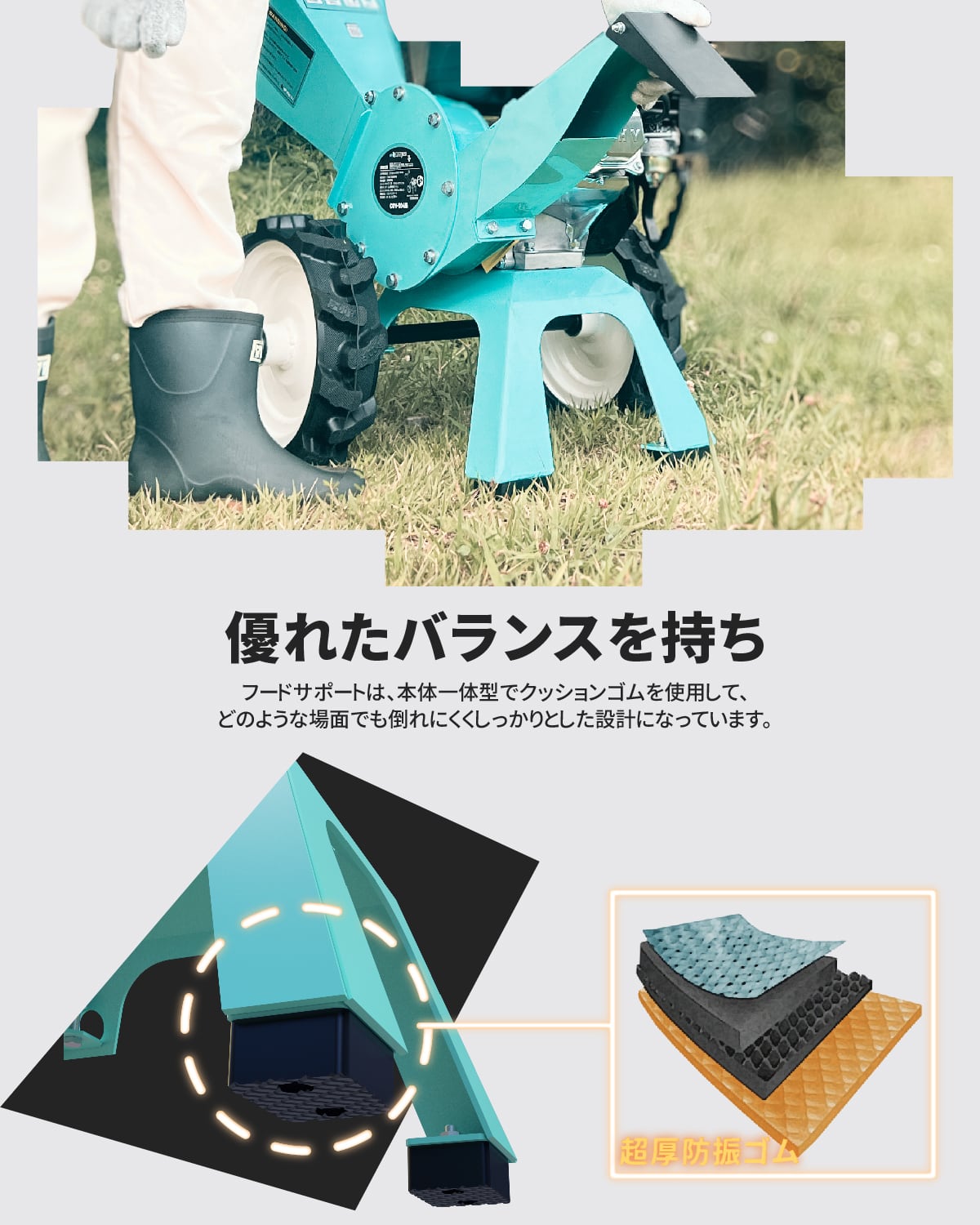 ウッドチッパー Kareyouエンジン粉砕機 最大77mm粉砕能力 7.5 ウッドチッパー Kareyouエンジン粉砕機 最大77mm粉砕能力 7.5