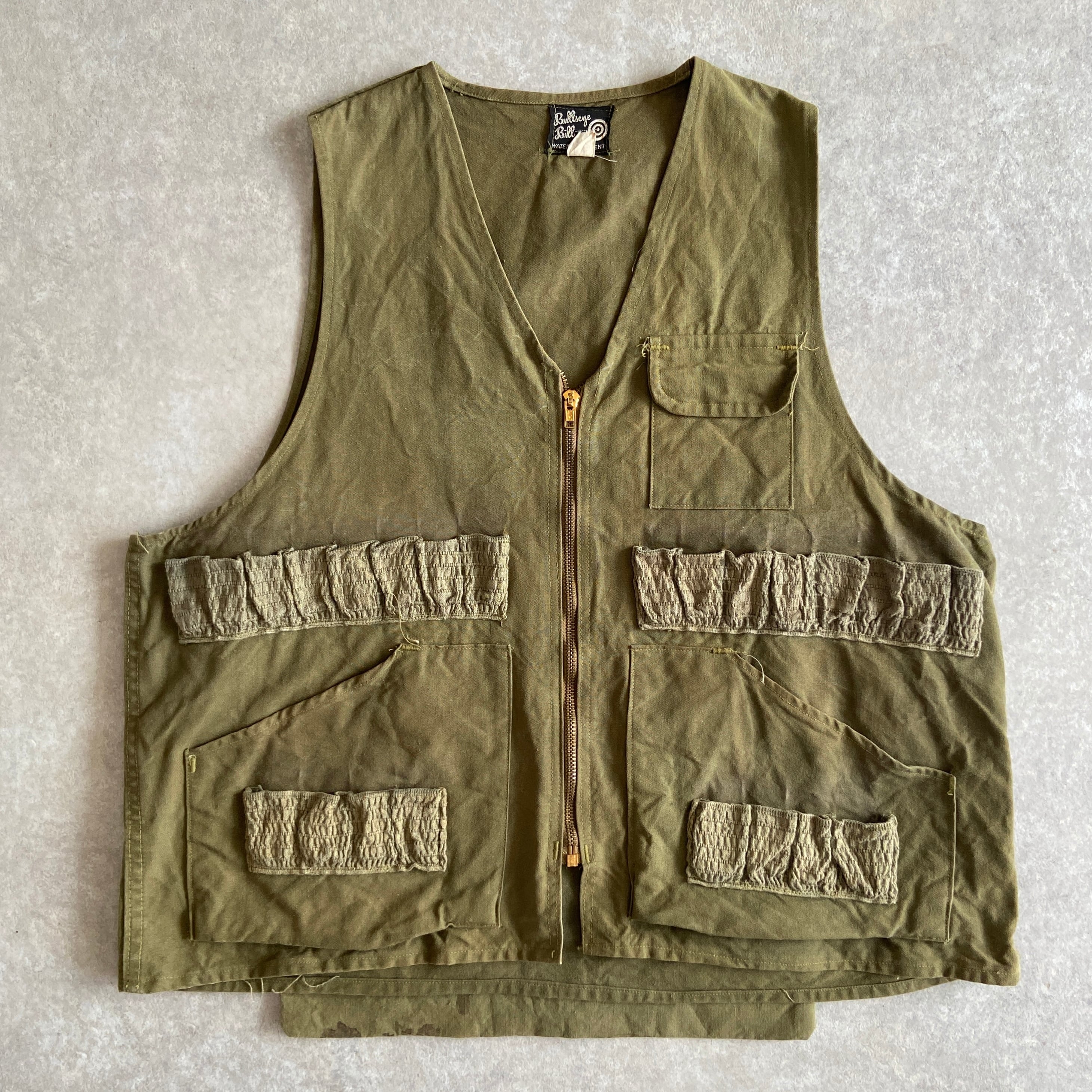 1970s Vintage Bullseye Bill Hunting Vest L