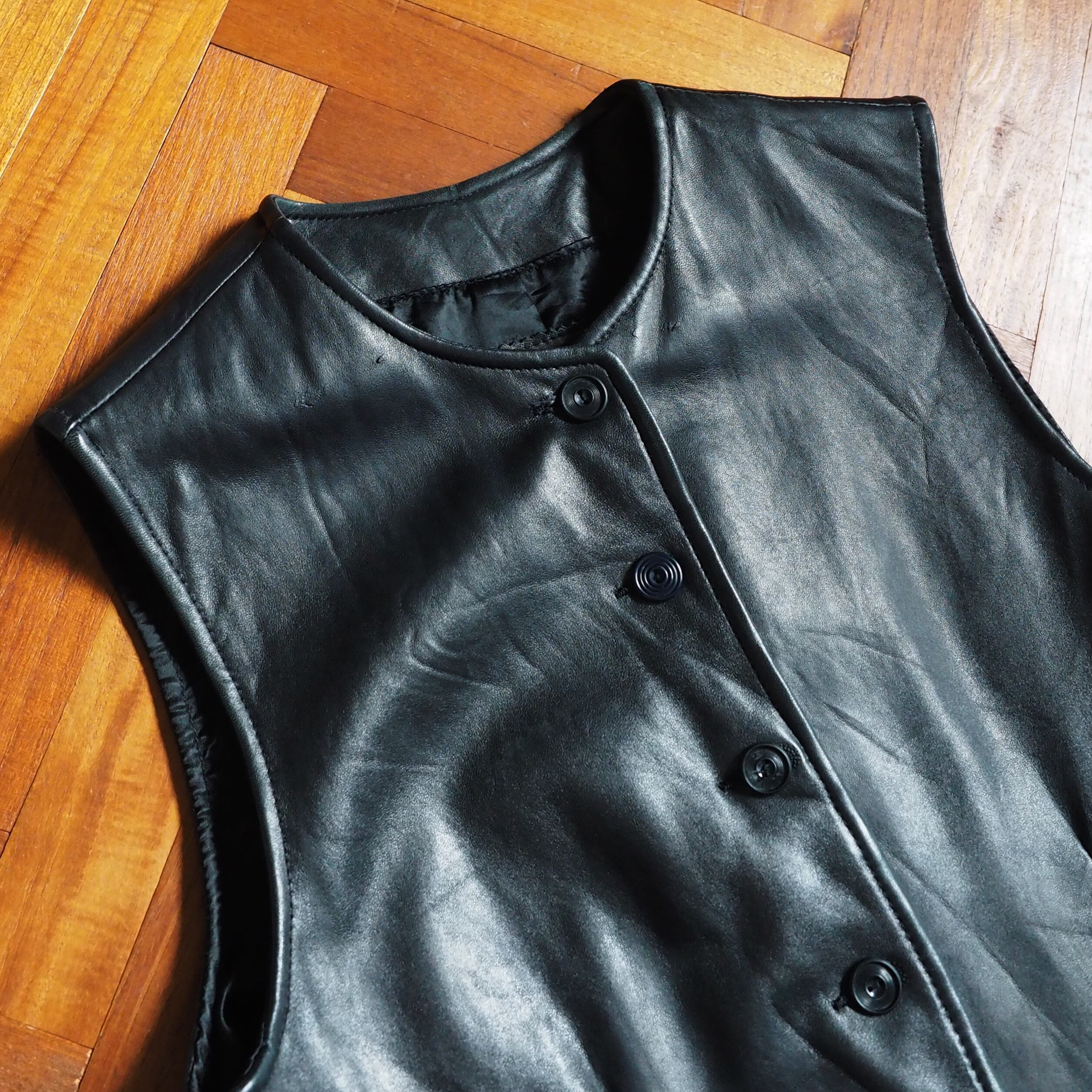 90〜00s Banana Republic Leather Vest | nanika