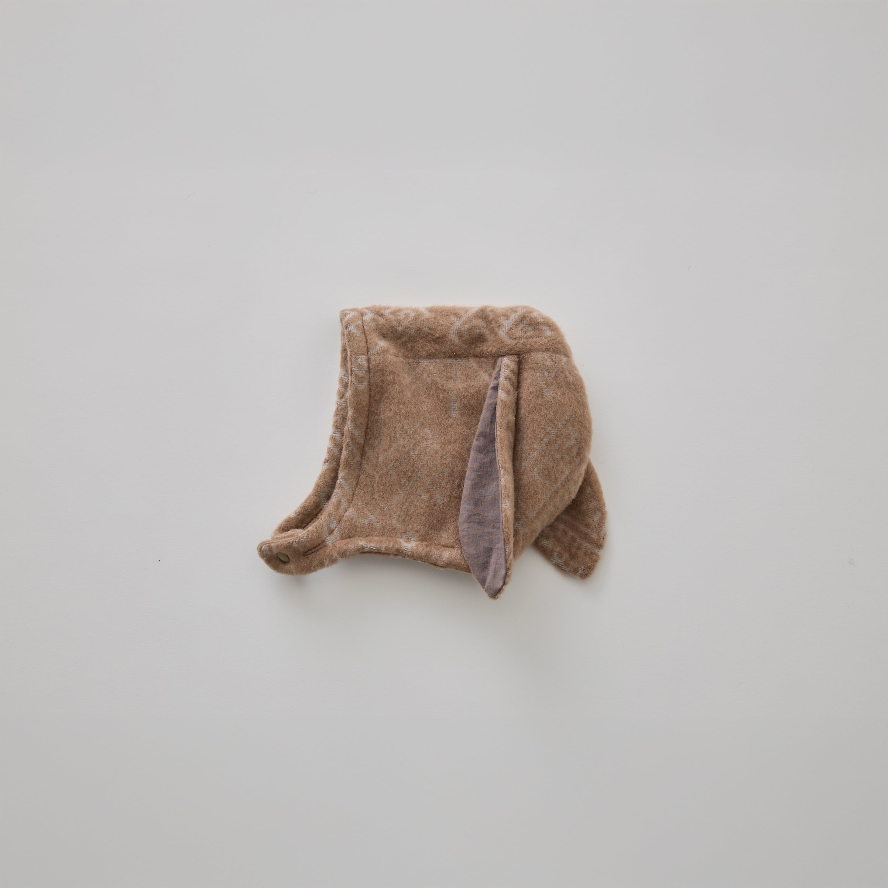 eLfinFolk(エルフィンフォルク)/ Snow Jacquard Bunny Bonnet / brown / Sサイズ(46-51cm)