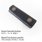 姫路レザー ハンドルカバー：Leather handle cover Design button model (Large)  | デザインボタン モデル / ラージ
